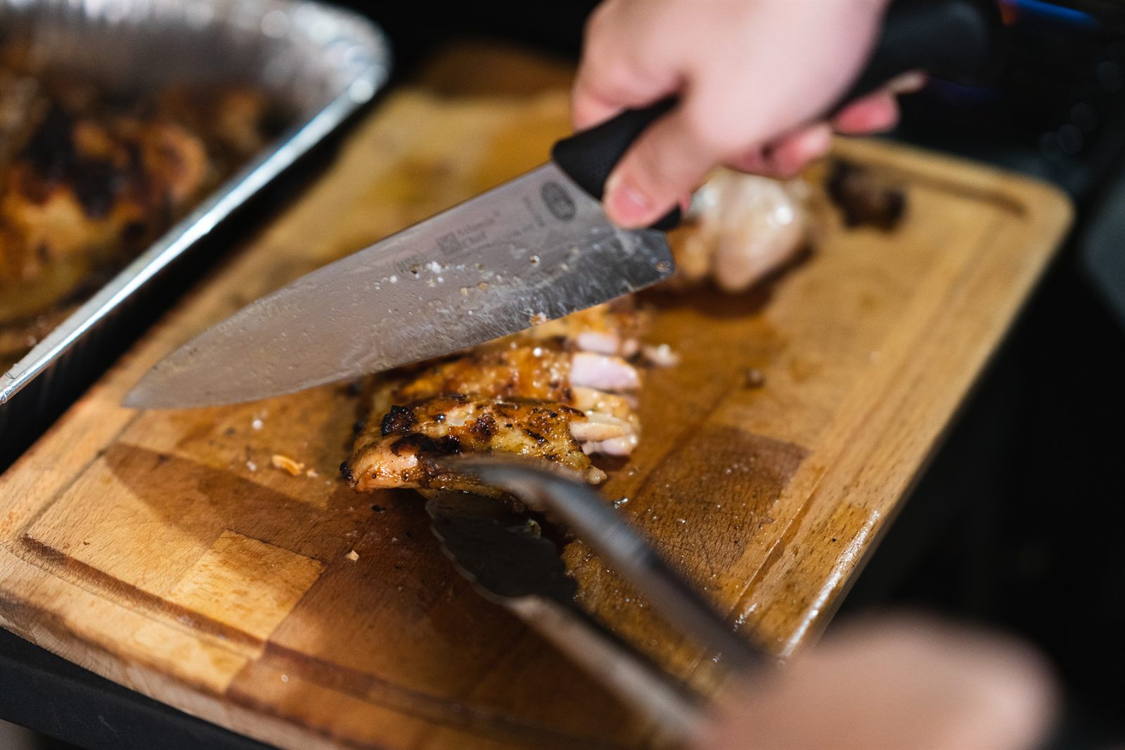 Sunday Roast chef-led BBQ setup with food prepared for a hosted outdoor event